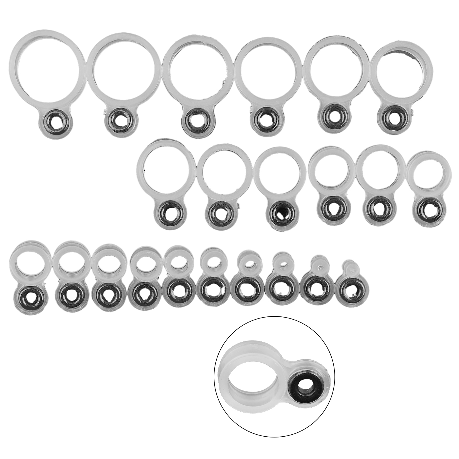 14/22Pcs Fishing Rod Eyelet Re - Fishing Rod Tip Replacement ulasan dan harga