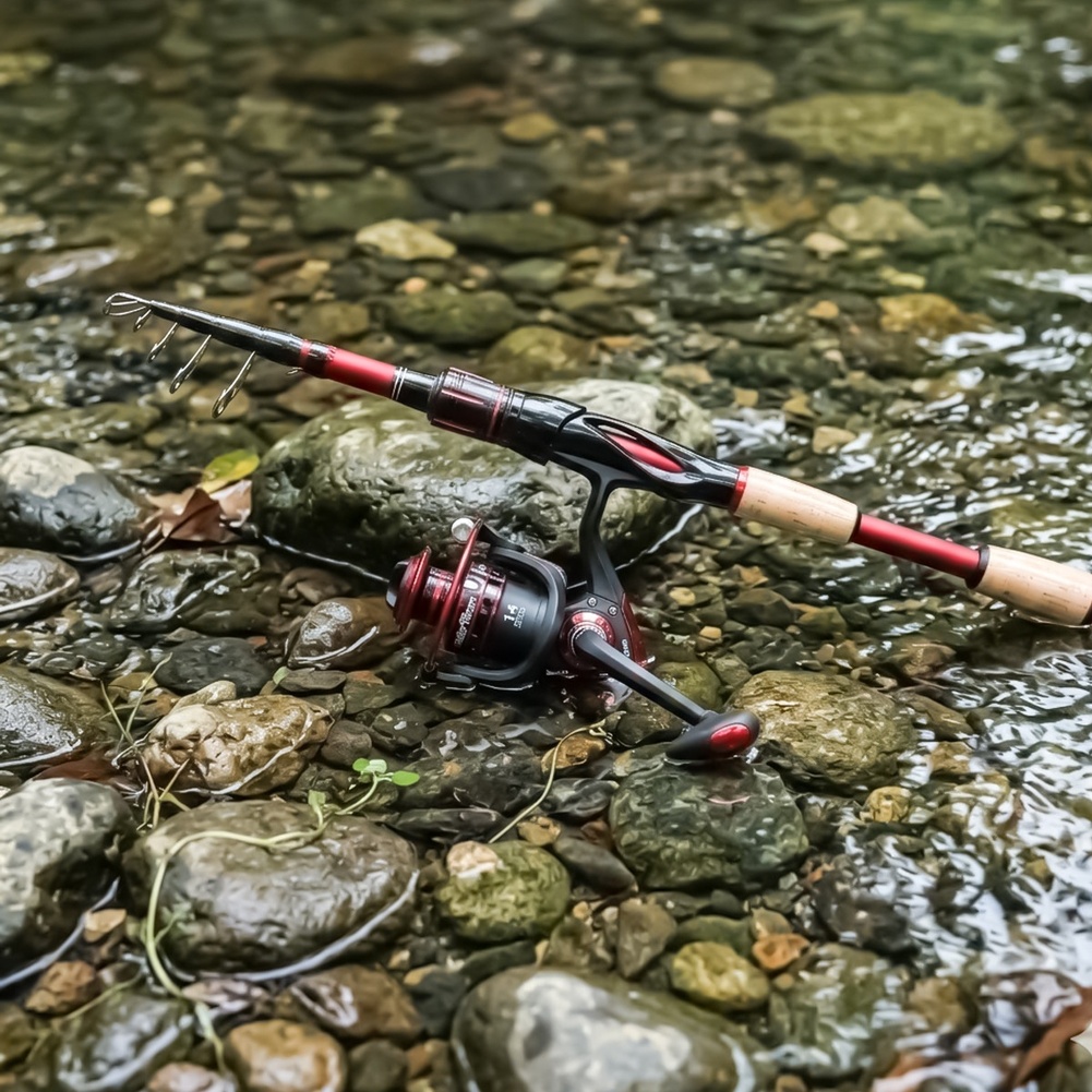 Ultralight Carbon Fiber Fishin - Fishing Rod Combo ulasan dan harga